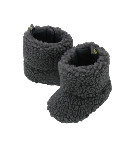 Stepping stones first steps faux Sherpa boot in gray. Size 18 (6-9 months)
