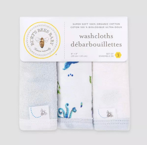 Burt Bees Baby set of 3 wash cloth